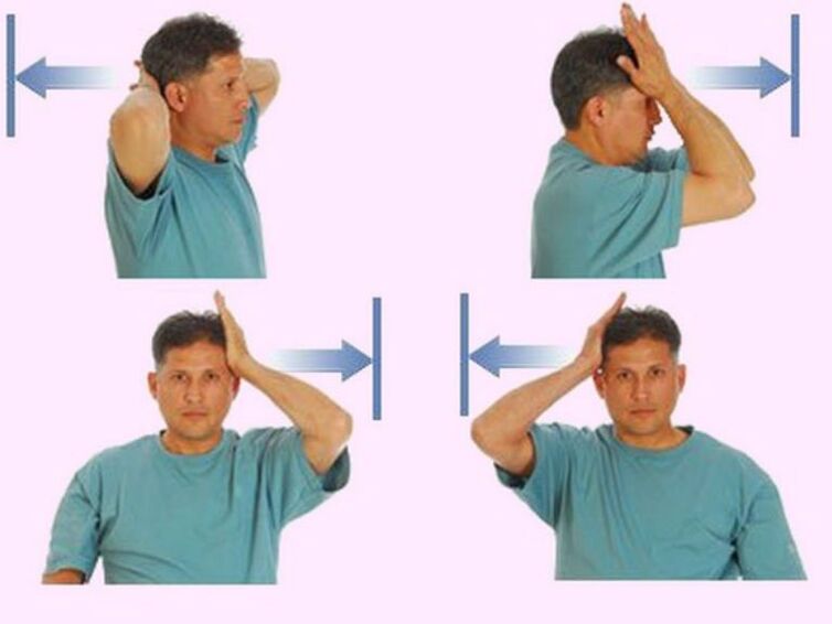 Ejercicios para promover el tratamiento y la prevención de la osteocondrosis cervical.
